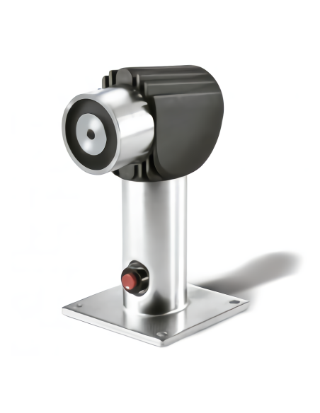 Motificador 960122 400n parede retentor eletromagnético, com suporte de 90º dobrável (300 mm) para solo ou 180º (325 mm)