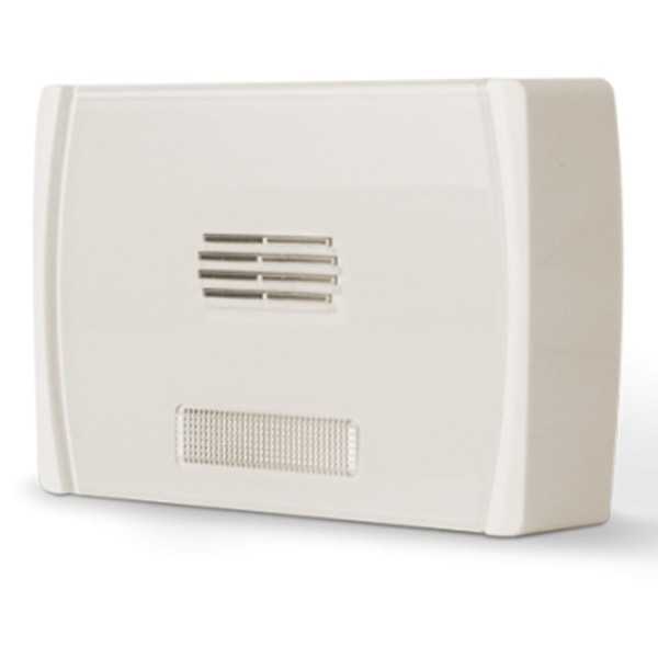 Sirene inimmery-gib inim. 110dB com indicador de luz LED, 12V. Cor branca