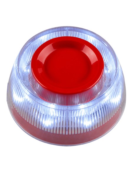 Comprar TELETEK SENSOIRIS-WSST-IS Sirena con flash y aislador. Color rojo. Requiere base standard no incluida. Certificado EN54-