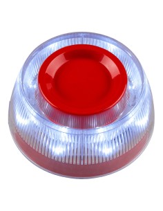Comprar TELETEK SENSOIRIS-WSST Sirena con flash. Color rojo. Requiere base standard no incluida. Certificado EN54-3/EN54-23 SENS