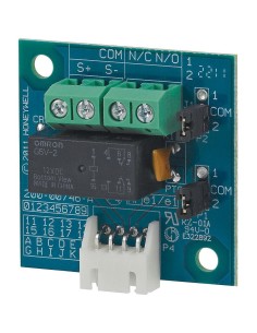 Cartão de saída opcional Honeywell A074-00-01. Relé de interface para saída 1 da placa Galaxy Flex V3
