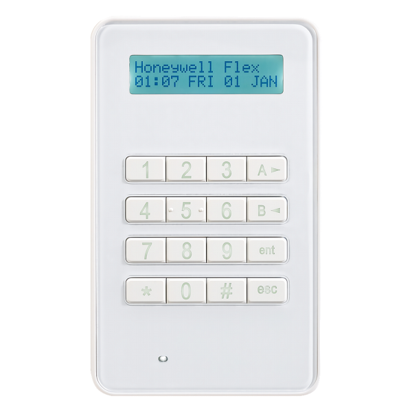 Honeywell CP050-00-01 Teclado LCD MK8. Luz de fundo branca. Buzzer e Tamper. Grau 3