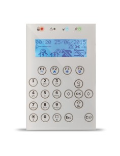 Comprar INIM CONCEPT-WH Teclado LCD. 4 leds de señalización. 1 terminal I/O. Color Blanco. Grado 3 CONCEPT-WH