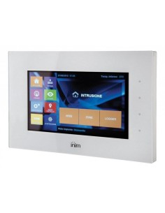 Comprar INIM ALIEN-G-WH Teclado táctil 7”. 800x480. 2 terminales I/O. Incluye caja para montaje empotrado. Color blanco. Grado 3