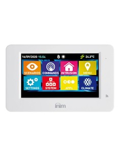 Teclado de toque Inim Alien-S-WH de 4,3 ". 480x272. Cor branca. Grau 3