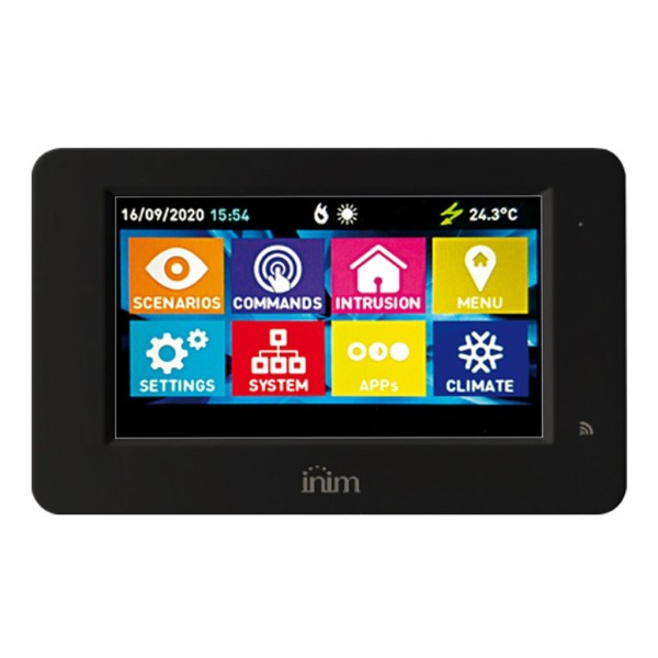 Inim Alien-S-Bl teclado de 4,3 ". 480x272. Cor preta. Grau 3