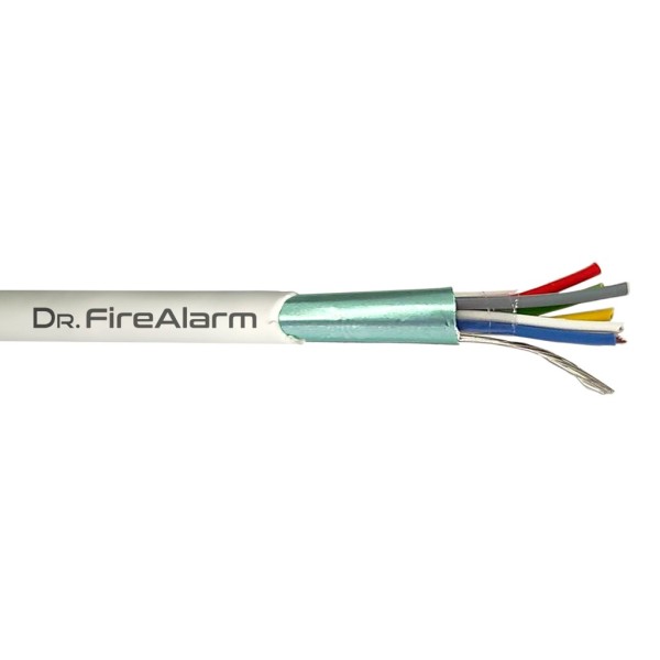 Acquistare DRFIREALARM ALARM06-LSZH Rotolo da 100 m di cavo multipolare bianco flessibile a 6 fili schermato LSZH (6x0,22) CPR A