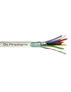 Acheter DRFIREALARM ALARM08-LSZH Rouleau de 100 m de câble multiconducteur blanc flexible 8 fils blindé LSZH (8x0,22) CPR