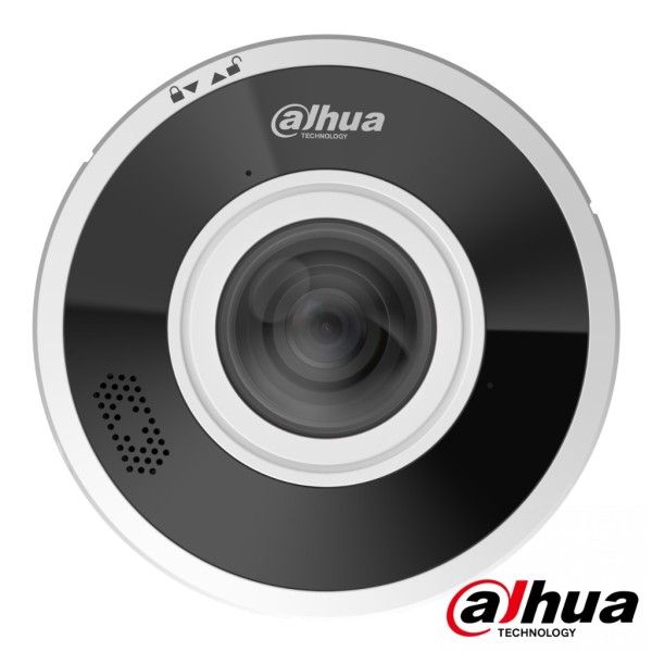 Dahua IPC-EBW5641 - como Fisheye H265 6M DN WDR IR15M 1.68mm Áudio SD IP67 IK10 PoE Mic / Speaker E / S AI