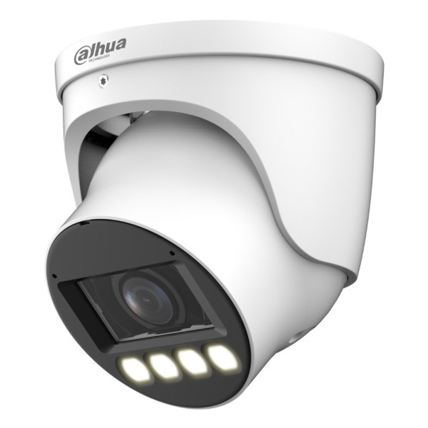 Dahua IPC-HDW5449H-ZE-LED-S2 MiniDomo IP H265 4M Cor Completo WDR 140dB Starlight 4LED50M 2.7-12VFM IP67 EPEE SD AUDIO MIC E / S