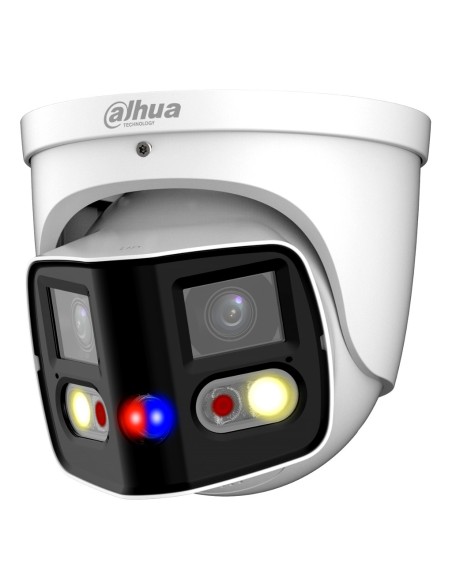 Dahua IPC-PDW3849-A180-AS-PV Dome IP H265 2x4m Tioc Dual-lens em splicing Color Full Color WDRLUTE LED25M / IR20M 2.8mm Ip67 poe