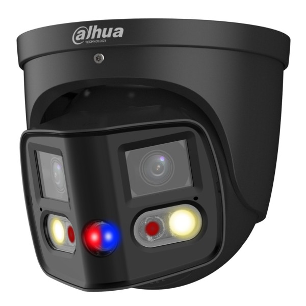 Dahua IPC-PDW3849-A180-AS-PV-B IP Dome H265 2x4m Tioc Dual-lens Duplicando Colorido WDR Starlight LED25M / IR20M 2.8mm IP67 PoE 