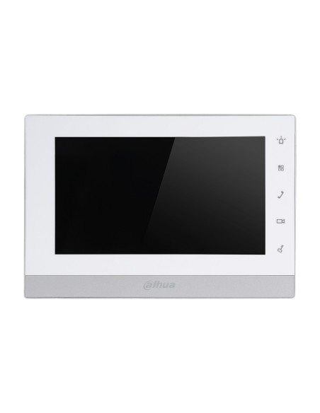 Dahua VTH1550CHW-2-S1 Monitor Interior 7 "Superfície Para 2-Threaded Video Número da porta SD 6E 1S Alarme Branco