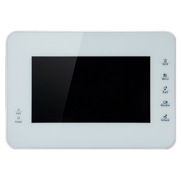Dahua Vth1560bw Interior Monitor 7 "Superfície para Video Player IP SD 4GB 8e White Alarme