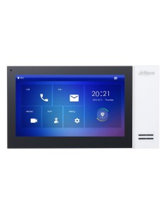 Comprar DAHUA VTH2421FW-P Monitor Interior 7" de Superficie para Videoportero IP PoE SD 6E 1S Alarma Blanco VTH2421FW-P