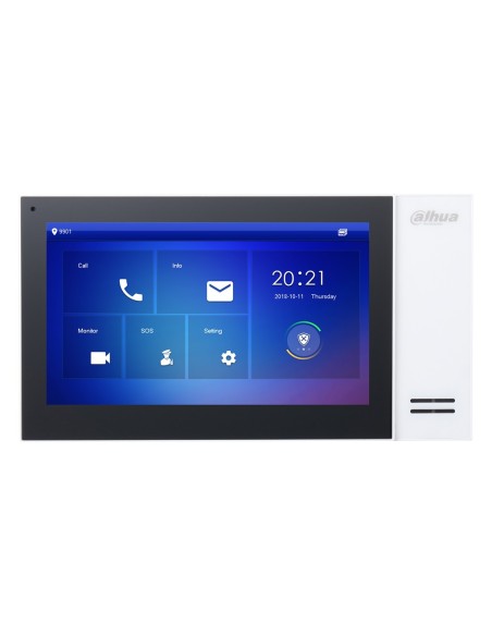 Comprar DAHUA VTH2421FW-P Monitor Interior 7" de Superficie para Videoportero IP PoE SD 6E 1S Alarma Blanco VTH2421FW-P