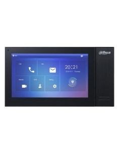 Dahua Vth2421FB-P Monitor Interior 7 "Superfície Para Vídeo Poe SD 6E 1S Alarme Preto