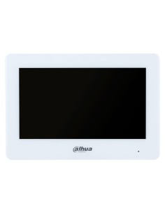 Dahua Vth5123H-W-S2 Interior Monitor 7 "Híbrido WiFi / 2 Fios para Video Player Toque em SD 8E / 1S Alarme Branco
