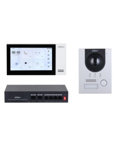 Dahua KTP01L-S2 (s) Kit Video Player IP Fora para Surfície + Monitor Interior