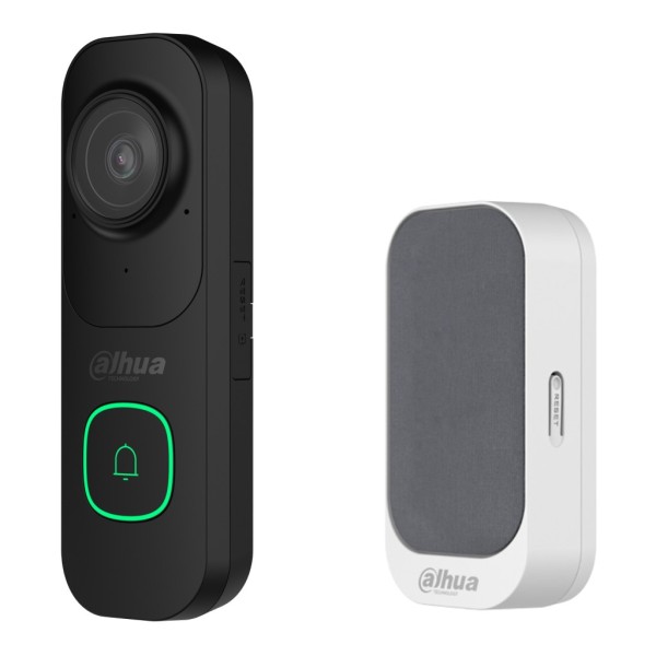 Comprar DAHUA VDKP01-BG KIT Vídeo Timbre WiFi 4M negro DB41AB + Timbre WiFi gris DS1AG VDKP01-BG