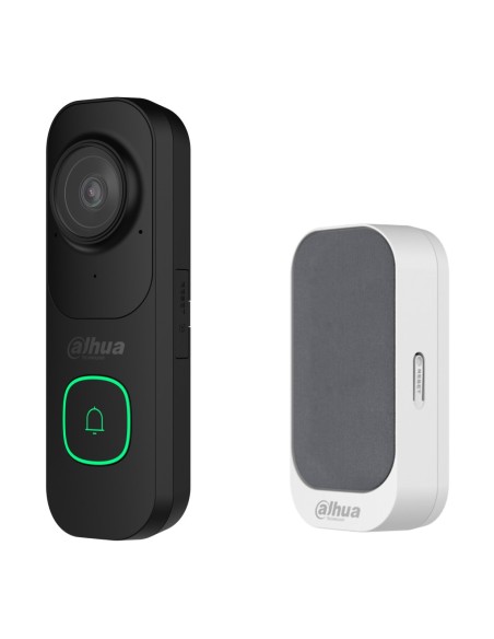 Comprar DAHUA VDKP01-BG KIT Vídeo Timbre WiFi 4M negro DB41AB + Timbre WiFi gris DS1AG VDKP01-BG