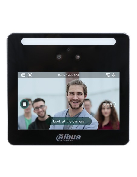 Dahua Asi3213G-MW Leitor Autônomo LCD 4.3 "Reconhecimento facial Toque + PIN + CARTÃO