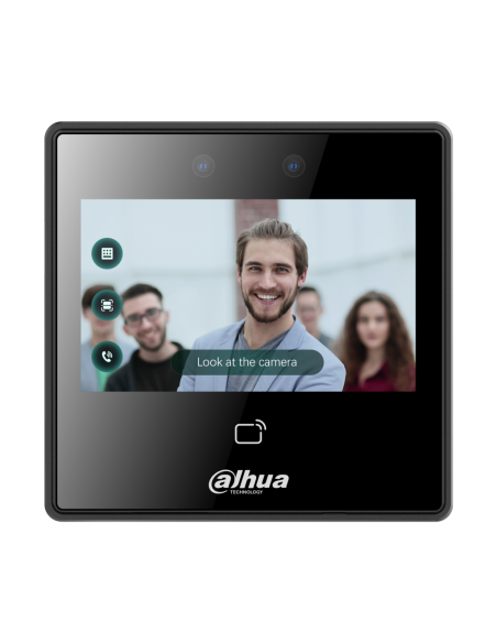 Dahua Asi3213A-W Leitor Autônomo LCD 4.3 "Reconhecimento facial Toque + PIN + CARTÃO