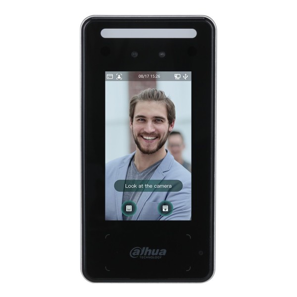 Comprar DAHUA ASI6213J-MW-V1 Lector Autónomo LCD 4.3" táctil de Reconocimiento Facial+PIN+Tarjeta+QR WiFi 2.4GHz IP65 ASI6213J-M