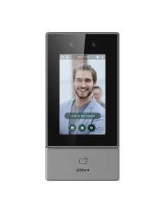 Dahua Asi6213S-PW Leitor autônomo LCD 4.3 "Reconhecimento facial Toque + PIN + CARTÃO + QR WiFi 2.4GHz IP65