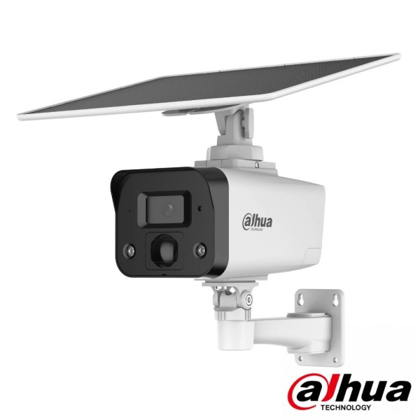 Dahua IPC-HFW2441DG-4G-SP-B IP tubular IP H265 4M LEDLING LED20M / IR30M 3.6mm IP67 PIR PIR / Speaker E / S 4G AI + Painel Solar