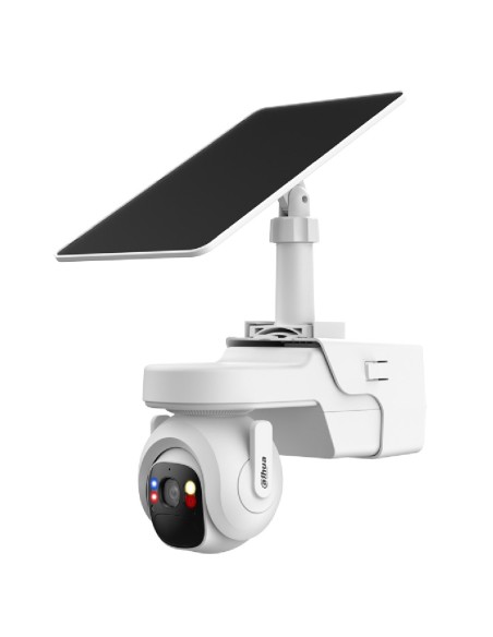 Dahua Kit / IPC-PT2449B1-4GB20 / M0508 câmera PT IP 4M H265 LED20M / IR30M 3.6mm IP66 Pir Pir / Alto-falante 4G AI + Painel Sola