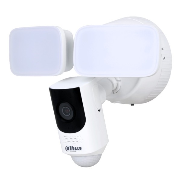 Dahua IPC-WL46A IP Camera H265 4M com foco duplo 30m + IR10M e refletor de sirene 2.8mm IP65 mic he / s pir wifi