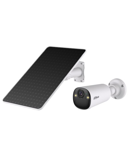 Comprar DAHUA BF4CP/M0508 Tubular IP H265 4M Iluminación Dual LED20m/IR15m 2.1mm IP66 PIR MIC/Altavoz WiFi AI con batería + Pane