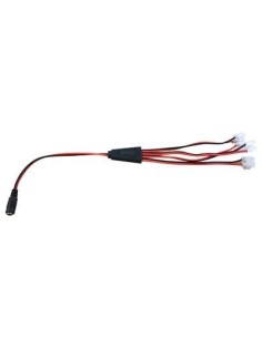 DRUTP Cabo WCable para Distribuição de Energia DC Jack 1 Feminino Entrada para 4 Saídas com Tira
