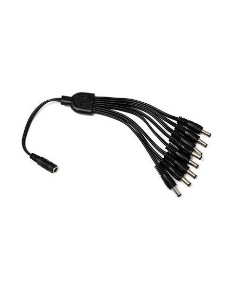 Comprar DRUTP DCJACK+1F-8M Cable para distribución de Alimentación DC JACK 1 entrada Hembra a 8 salidas Macho DCJACK+1F-8M