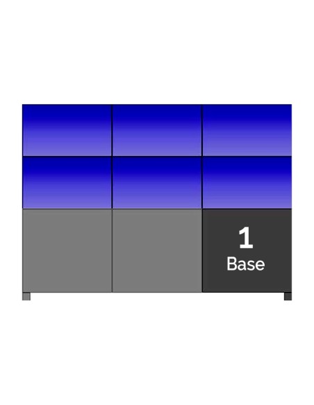 Comprar DAHUA BASEOFDISPLAYUNIT Soporte a suelo con base standard para Video Wall BASEOFDISPLAYUNIT