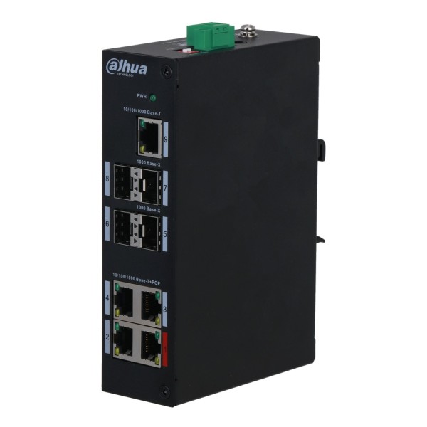 Dahua-PFS3409-4GT-96-V2-switch PoE 2.0 4 portas Gigabit + 4SFP UpLink + 1RJ45 Uplink Gigabit 96W No_gestionable Layer2