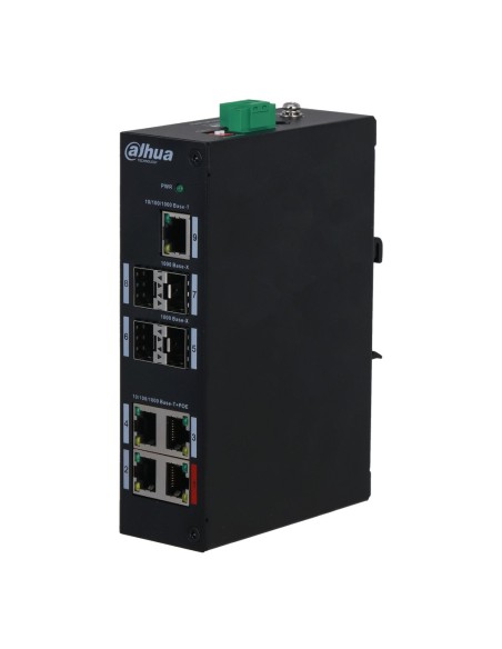 Dahua-PFS3409-4GT-96-V2-switch PoE 2.0 4 portas Gigabit + 4SFP UpLink + 1RJ45 Uplink Gigabit 96W No_gestionable Layer2