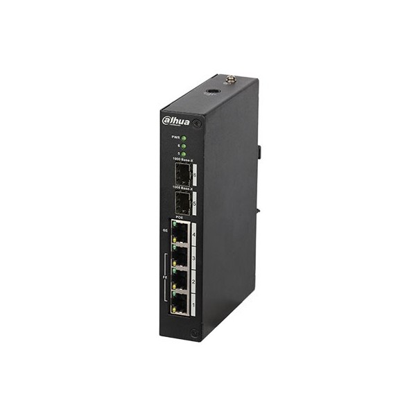 Comprar DAHUA PFS4206-4P-96 Switch Rango Temp Extendida PoE 3 puertos 10/100 + 1 puerto Gigabit + 2SFP 96W 802.3at Gestionable L