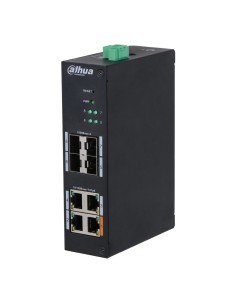 Comprar DAHUA HS4408-4ET-60 Switch Hardened PoE 4 puertos 10/100 +4SFP Gigabit 60W Gestionable Layer2 HS4408-4ET-60
