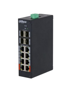 Comprar DAHUA HS4412-8ET-96 Switch Hardened PoE 8 puertos 10/100 +4SFP Gigabit 96W Gestionable Layer2 HS4412-8ET-96