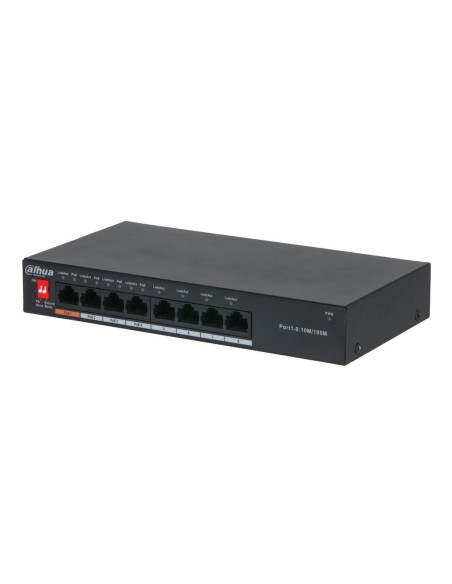 Comprar DAHUA PFS3008-8ET-60 Switch PoE 2.0 8 puertos 10/100 60W No_Gestionable Layer2 PFS3008-8ET-60