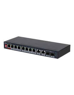 Comprar DAHUA PFS3210-8ET2GF-96 Switch PoE 2.0 8 puertos 10/100 + 2 Combo Gigabit RJ45/SFP Uplink 96W No_Gestionable Layer2 PFS3
