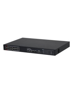Dahua S4220-16GT-240 Switch Poe 16 Portas Gigabit + 2 Uplink Gigabit RJ45 + 2SFP Gigabit 240W Managol Layer2