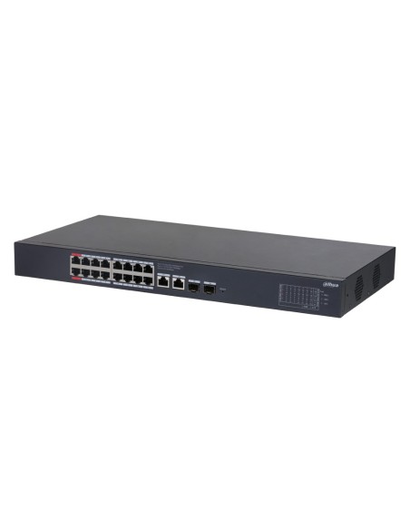 Comprar DAHUA CS4220-16GT-135 Switch PoE 16 puertos Gigabit + 2 Uplink Gigabit RJ45 + 2SFP Gigabit 135W Gestionable en Cloud Lay
