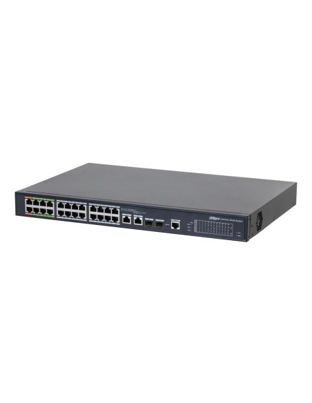 Comprar DAHUA LR2226-24ET-360 Switch ePoE 24 puertos 10/100 (8 ePoE/EoC + 16 PoE) + 2 Uplink Combo Gigabit/SFP 802.3at 360W Gest