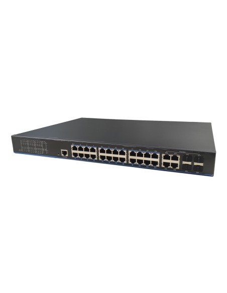 UTEPO UTP3328TS-PSB-L2 Switch PoE 24 Portas Gigabit + 4 Uplink Gigabit Combo (RJ45 / SFP) 280W 802.3AF / a 6kV Managable Layer2