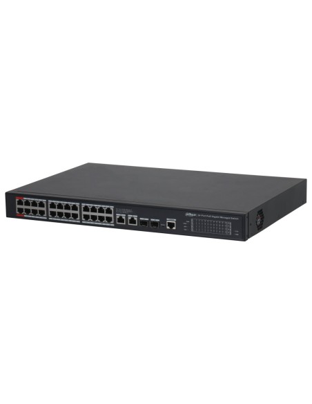 Comprar DAHUA S4228-24GT-240 Switch PoE 2.0 24 puertos Gigabit + 2 Uplink Gigabit RJ45 + 2SFP Gigabit 240W Gestionable Layer2 S4