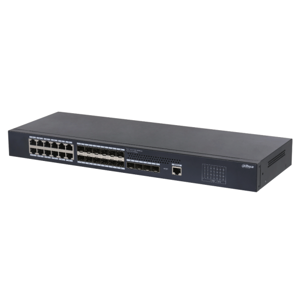 Dahua S5428-12GF12GT4XF Switch 12 Gigabit + 12 Uplink Gigabit SFP + 4 UPLINE SFP + 10Gbps Gerente em Nuvem Layer2