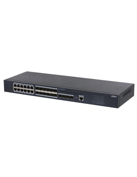 Dahua S5428-12GF12GT4XF Switch 12 Gigabit + 12 Uplink Gigabit SFP + 4 UPLINE SFP + 10Gbps Gerente em Nuvem Layer2